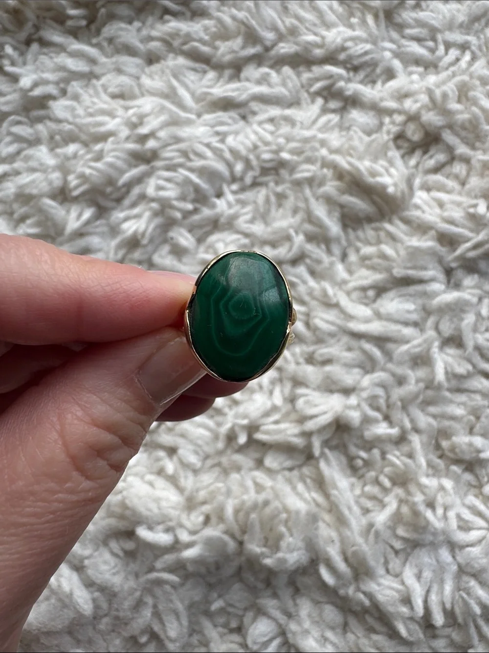 14K Malachite‎ Ring